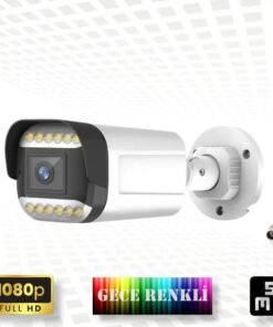 Gece Renkli Gösteren FullHD 5Mp Lensli 12 Ultra Warm Ledli Güvenlik Kamerası 312W