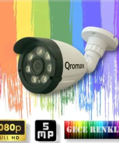 Gece Renkli Gösteren TurboHD 5Mp Lensli 8 Warm Ledli Güvenlik Kamerasi 3908W