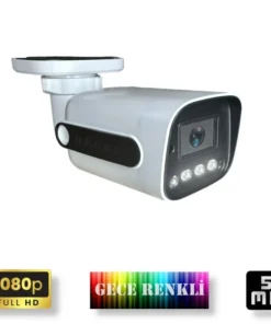 Gece Renkli Gösteren FullHD 5Mp Lensli 4 Ultra Warm Ledli Güvenlik Kamerasi 784W