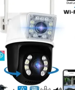QR Pro 3012 Wi-Fi PTZ İki Kameralı 360° İç ve Dış Mekan Akıllı Kamera 5MP (ADAPTÖR DAHİLDİR.)